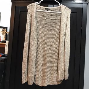 Eileen Fisher gold open cardigan